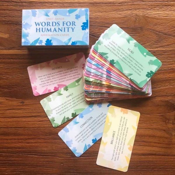 Words For Humanity Card by Dr Linet